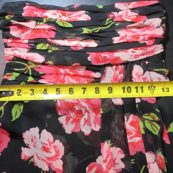 THE LIMIT FLORAL STRAPLESS WITH TAG DRESS - Picture 10 of 12